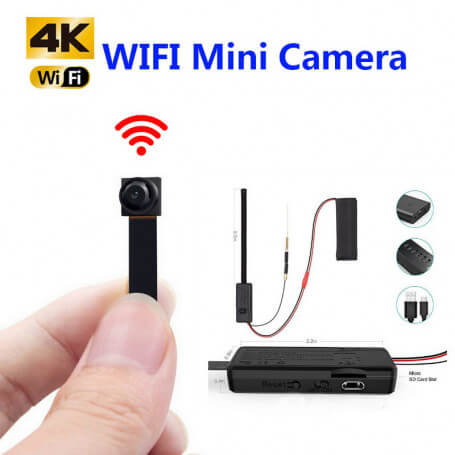 4K WiFi mini spy camera