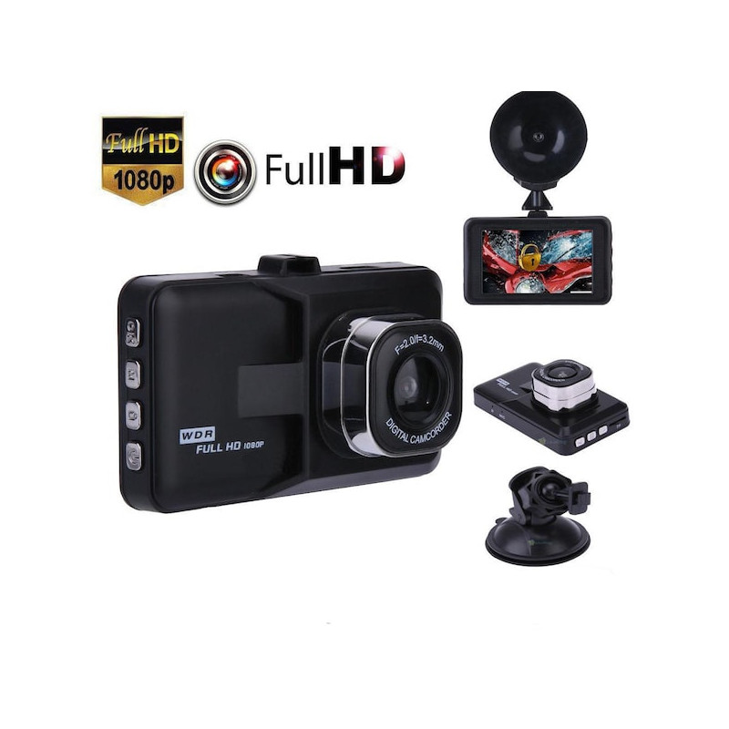Caméra embarquée pour voiture Full HD 1080P Wifi Mémoire Non-inclus