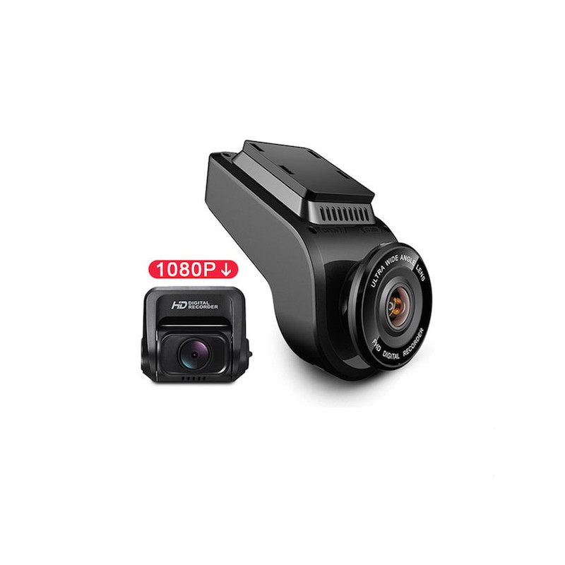 Caméra de tableau de bord V53, camera voiture, double objectif 4K