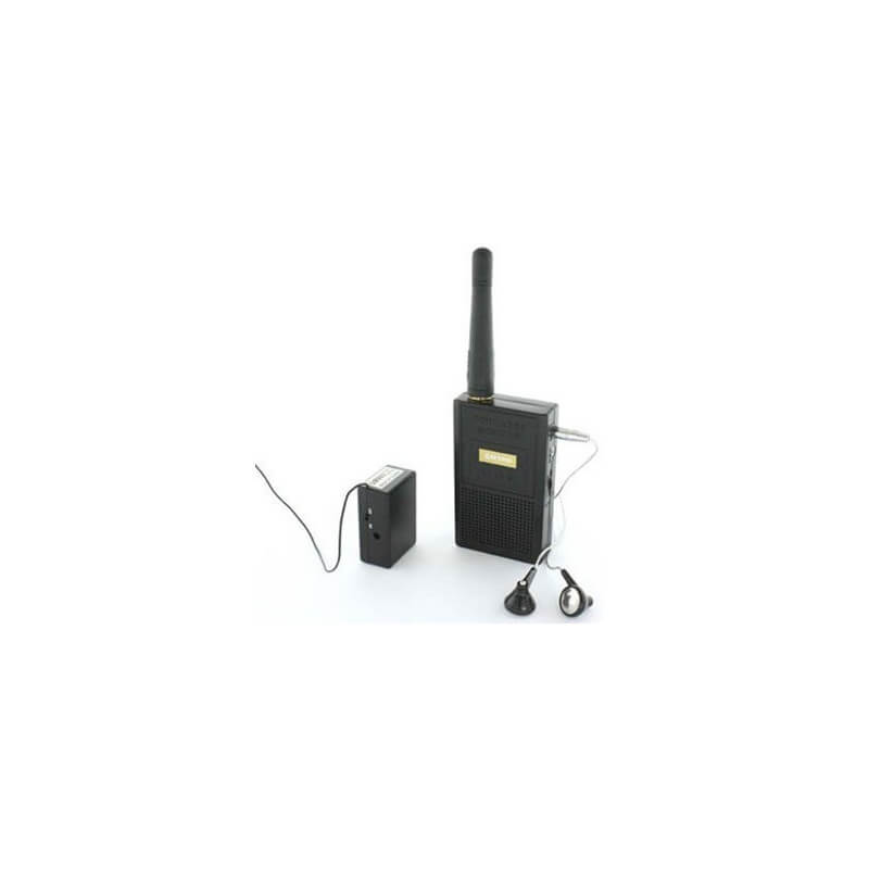 Micro Espion Dispositif Écoute à Distance avec Enregistrement Numérique sur  Micro SD Chasse Nature Prise Écouteurs Noir
