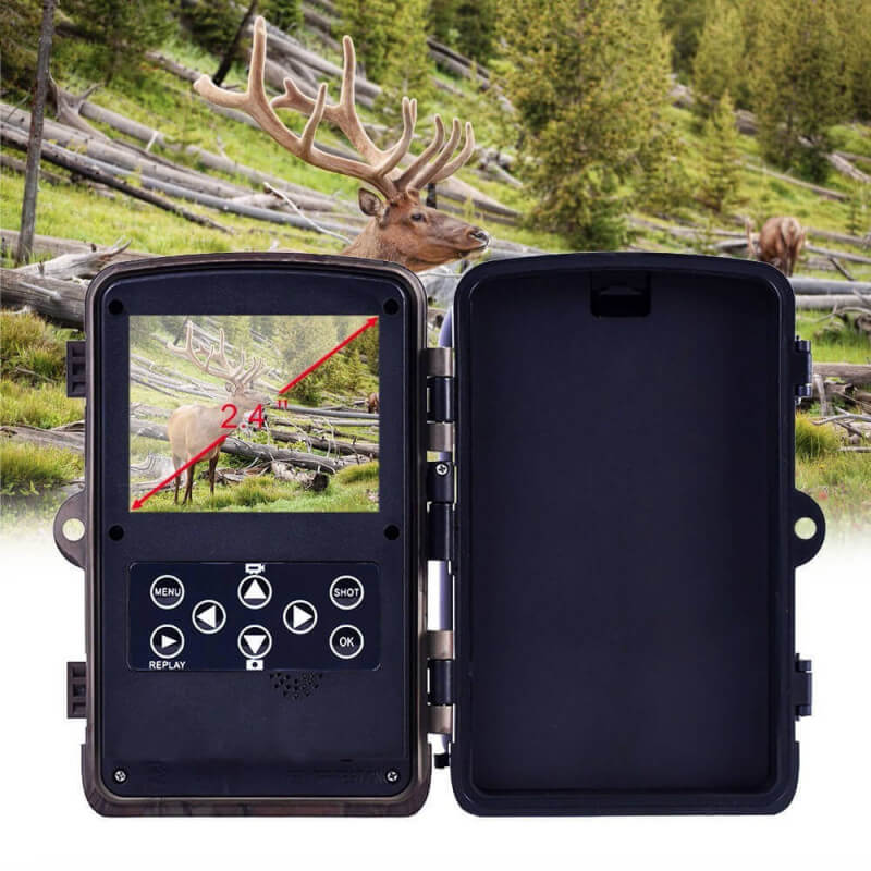 Cam Ra De Chasse Full Hd Mp Avec Vision Infrarouge M Moire Non Inclus Chargeur Solaire Non Inclus