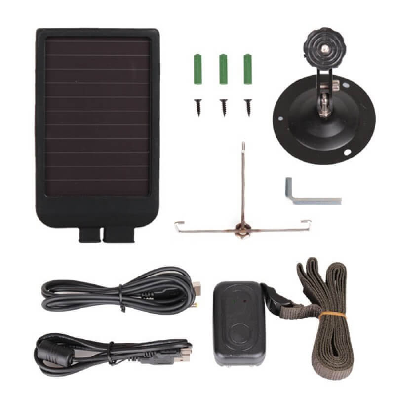 Solar charger for photographic trap