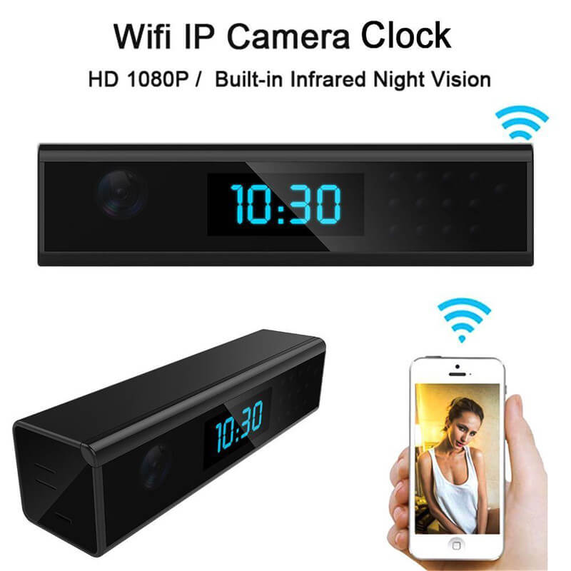 Wifi Spy Camera Integrated In An Alarm Clock Memory Not Included