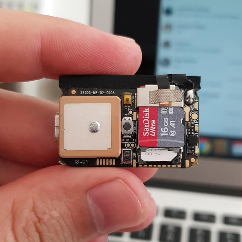 Micro espía y rastreador GPS para un seguimiento discreto Memoria